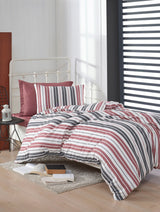 Set lenjerie de pat single Monaco, Bordo, 140x200 cm, SKU 162ELR4522, imagine 1