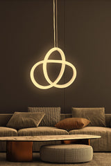 Lustră Aurigae White-Yellow Light, Alb, 30x25x2 cm