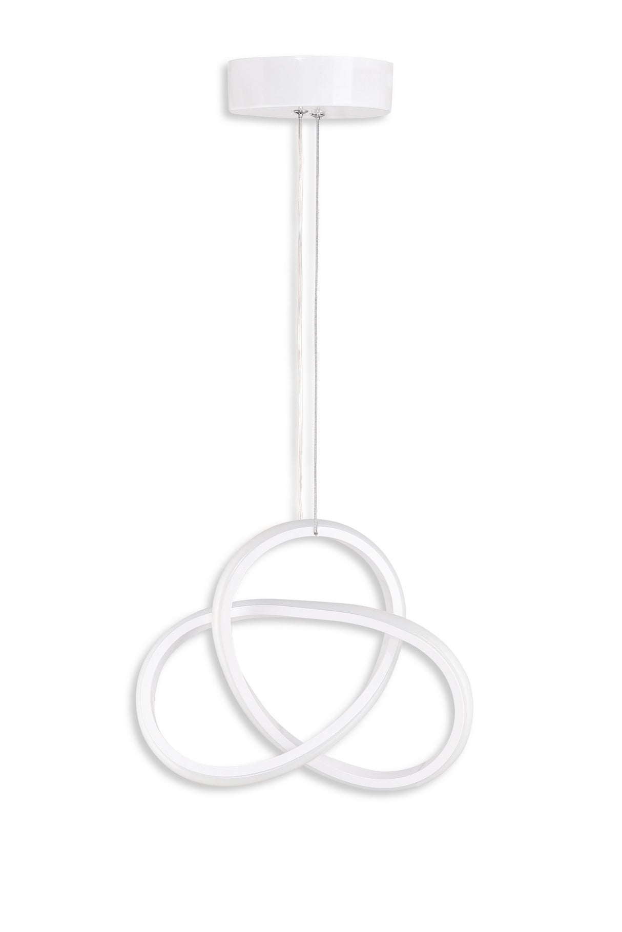 Lustră Aurigae White-Yellow Light, Alb, 30x25x2 cm