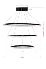 Lustră Ursae Black-Yellow Light, Negru