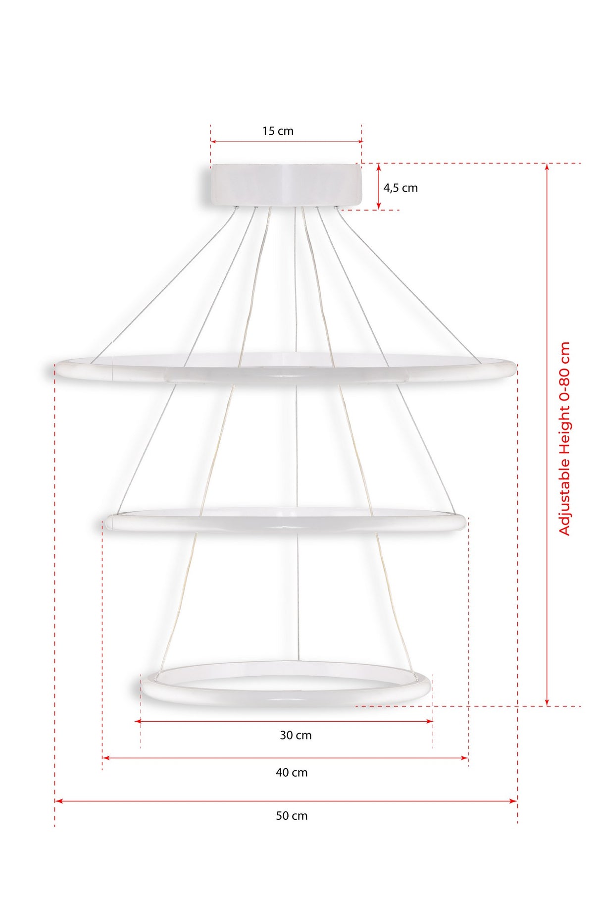 Lustră Ursae White-White Light, Alb