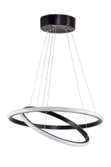 Lustră Leonis Black-Yellow Light, Negru