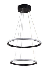 Lustră Leonis Black-Yellow Light, Negru