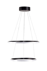 Lustră Leonis Black-Yellow Light, Negru