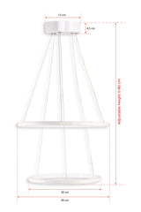 Lustră Leonis White-Yellow Light, Alb