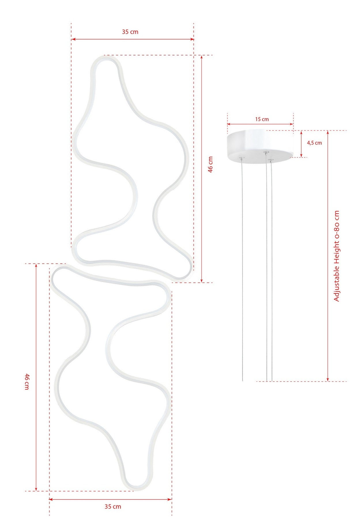 Lustră Duple Artisan Body, alb Light, Diverse culori, 35x46 cm - Alb | SKU: 166PRG1240 | Lustră Duple Artisan Body, alb Light, 35x46 cm, varianta Alb, produs pentru amenajarea locuinței, disponibil online în România la CasaMob