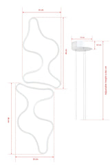 Lustră Duple Artisan Body, alb Light, Diverse culori, 35x46 cm - Alb | SKU: 166PRG1240 | Lustră Duple Artisan Body, alb Light, 35x46 cm, varianta Alb, produs pentru amenajarea locuinței, disponibil online în România la CasaMob