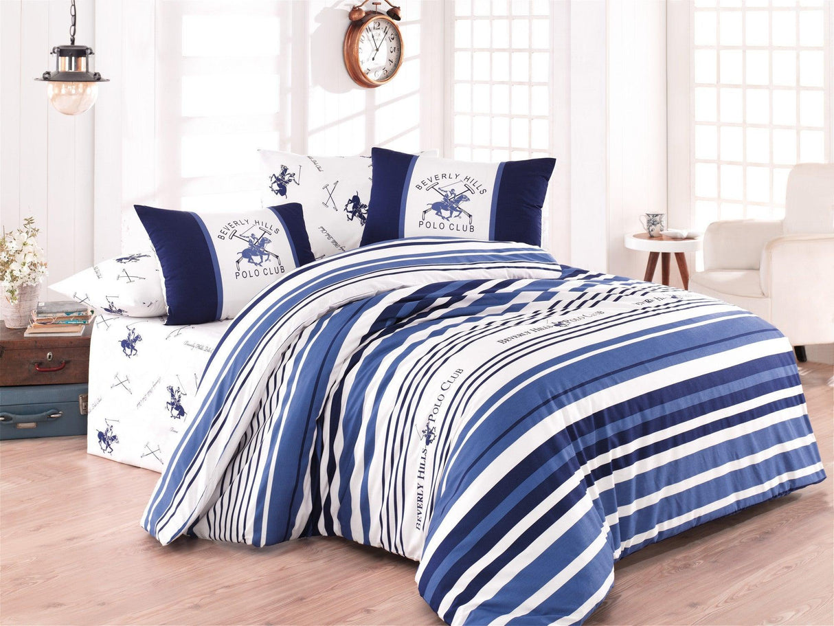 Set Lenjerie BHPC 029, Alb - Albastru, Diverse configurații, Diverse dimensiuni - 160x240 cm - 3 bucăți | SKU: 176BHP2123 | Set Lenjerie BHPC 029, Alb - Albastru, varianta 160x240 cm - 3 bucăți, produs pentru amenajarea locuinței, disponibil online în România la CasaMob