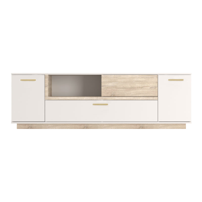 Crem-Stejar | SKU: 192-000076 | Set mobilă sufragerie Norda, 2 piese, Crem-Stejar, 187x40x59 cm, varianta Crem-Stejar, produs pentru amenajarea locuinței, disponibil online în România la CasaMob