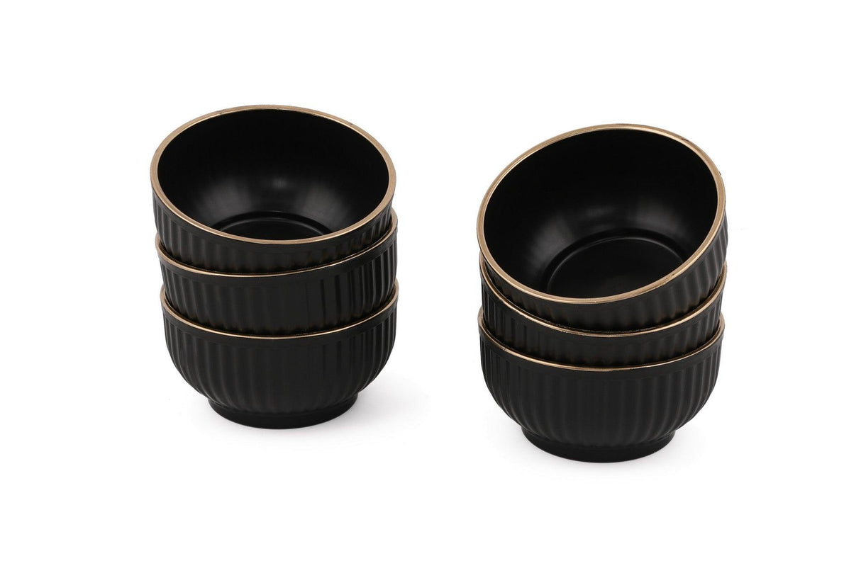 Set 6 boluri, Negru, 250 cc