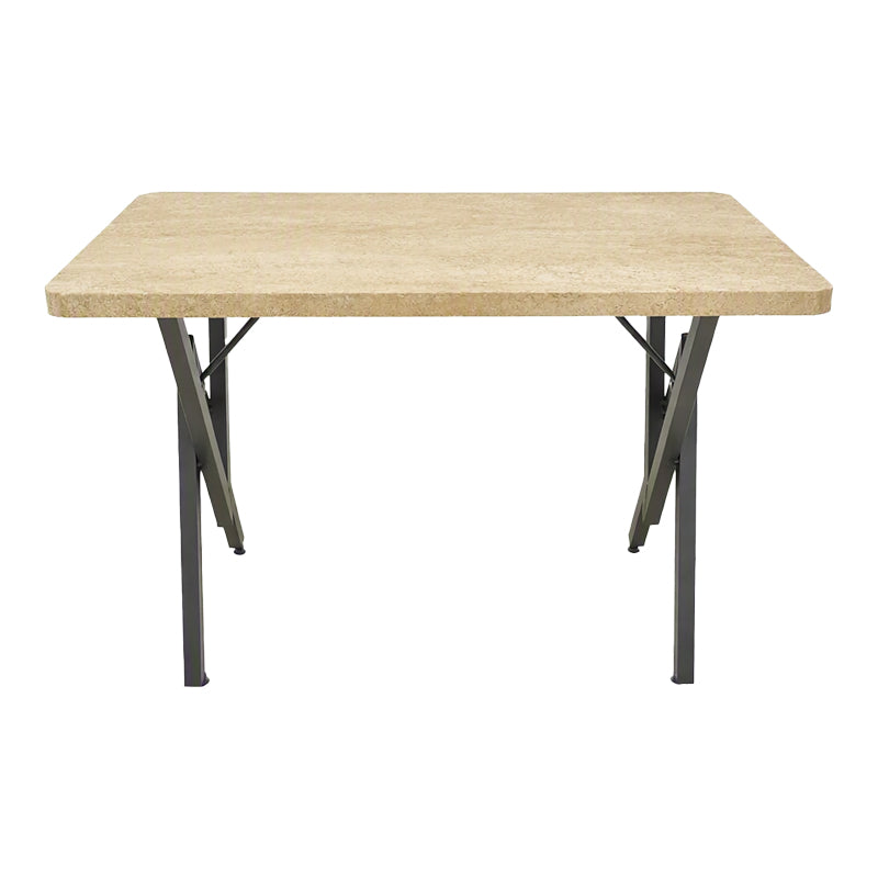 Travertin-Negru | SKU: 197-000344 | Masă dining Vertex, Lemn și metal, 110x70x72 cm, varianta Travertin-Negru, produs pentru amenajarea locuinței, disponibil online în România la CasaMob