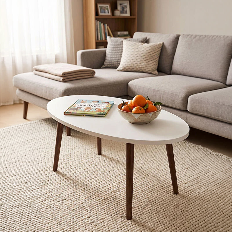 Măsuță de cafea Sartori, Lemn, Diverse culori, 90x45x43 cm - Alb-Natural | SKU: 197-000349 | Măsuță de cafea Sartori, Lemn, 90x45x43 cm, varianta Alb-Natural, produs pentru amenajarea locuinței, disponibil online în România la CasaMob