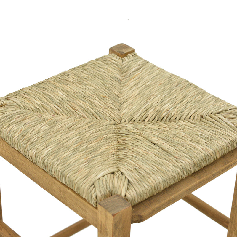 Taburet pentru cafenea fara latime cu covor Bodier-Charchie I din lemn de nuc de la  35x35x78cm