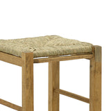 Taburet pentru cafenea fara latime cu covor Bodier-Charchie I din lemn de nuc de la  35x35x78cm