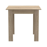 Set de Masa pentru sufragerie format 3 piese Manka-Parker, facut, neagra-sonoma 80x80x77 cm