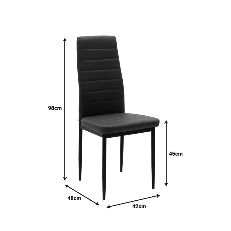 Set de Masa pentru sufragerie format 3 piese Manka-Parker, facut, neagra-sonoma 80x80x77 cm