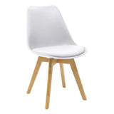Set de sufragerie 5 bucati cu blat de sticla Quana-Gaston, Stil Modern, Sticla 8mm Transparent/ Alb, 120x70x75cm.