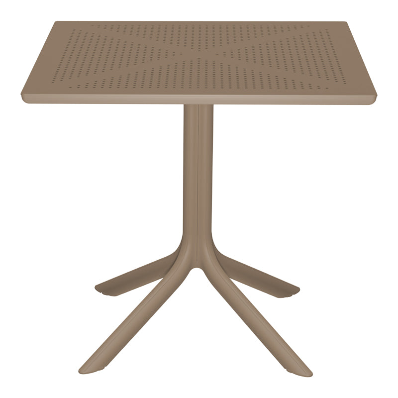 Set grădină Zoi-Groovy, 3 piese, cu scaune, Cappuccino, 80x80x74 cm