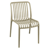 Set grădină Zoi-Groovy, 3 piese, cu scaune, Cappuccino, 80x80x74 cm