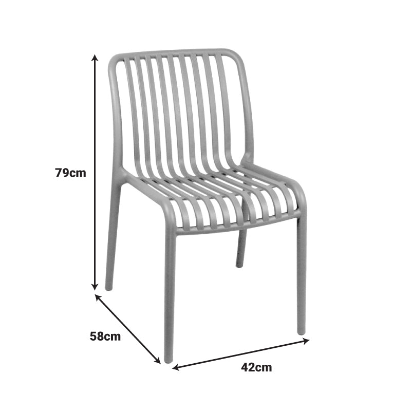 Set grădină Zoi-Groovy, 3 piese, cu scaune, Cappuccino, 80x80x74 cm