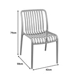 Set grădină Zoi-Groovy, 3 piese, cu scaune, Cappuccino, 80x80x74 cm