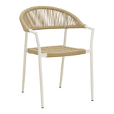 Set grădină Dagyn Ammos, Aluminiu, Alb, 240x90x76 cm