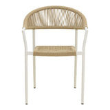 Set grădină Dagyn Ammos, Aluminiu, Alb, 240x90x76 cm