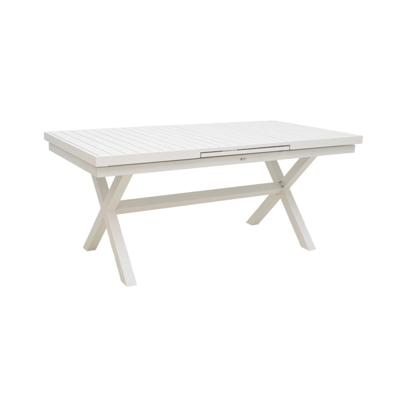 Set grădină Dagyn Breze, Placaj, Alb, 240x90x76 cm