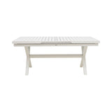 Set grădină Dagyn Breze, Placaj, Alb, 240x90x76 cm