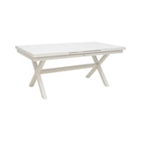 Set grădină Dagyn Vista, Aluminiu, Alb, 240x90x76 cm