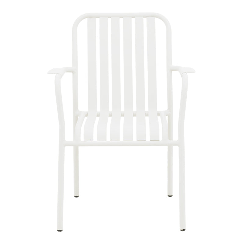 Set grădină Dagyn Vista, Aluminiu, Alb, 240x90x76 cm