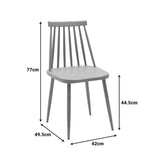 Set masă și scaune Aurora & Faragio, Gri-Natural, 120x75x75 cm