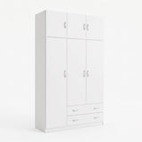 Dulap de haine Alvia, 3 uși, cu extensie superioară, Diverse culori, 150x51x240 cm - Alb | SKU: 200-002080 | Dulap de haine Alvia, 3 uși, cu extensie superioară, 150x51x240 cm, varianta Alb, produs pentru amenajarea locuinței, disponibil online în România la CasaMob