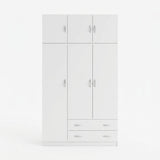 Dulap de haine Alvia, 3 uși, cu extensie superioară, Diverse culori, 150x51x240 cm - Alb | SKU: 200-002080 | Dulap de haine Alvia, 3 uși, cu extensie superioară, 150x51x240 cm, varianta Alb, produs pentru amenajarea locuinței, disponibil online în România la CasaMob