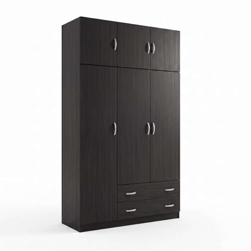 Dulap de haine Alvia, 3 uși, cu extensie superioară, Diverse culori, 150x51x240 cm - Wenge | SKU: 200-002082 | Dulap de haine Alvia, 3 uși, cu extensie superioară, 150x51x240 cm, varianta Wenge, produs pentru amenajarea locuinței, disponibil online în România la CasaMob