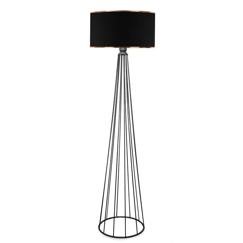 Lampa de podea Firdo I  E27 material-metal negru Ö38x121cm