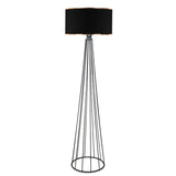 Lampa de podea Firdo I  E27 material-metal negru Ö38x121cm