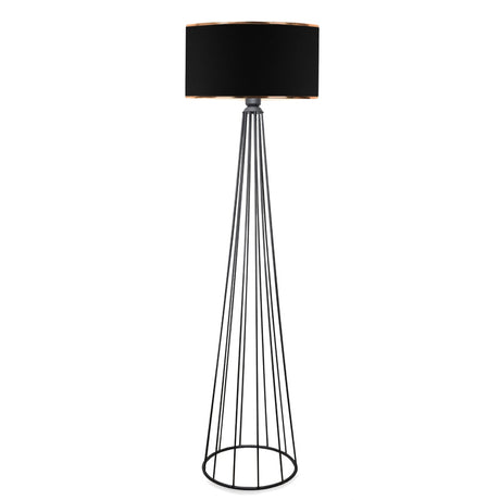 Lampa de podea Firdo I  E27 material-metal negru Ö38x121cm