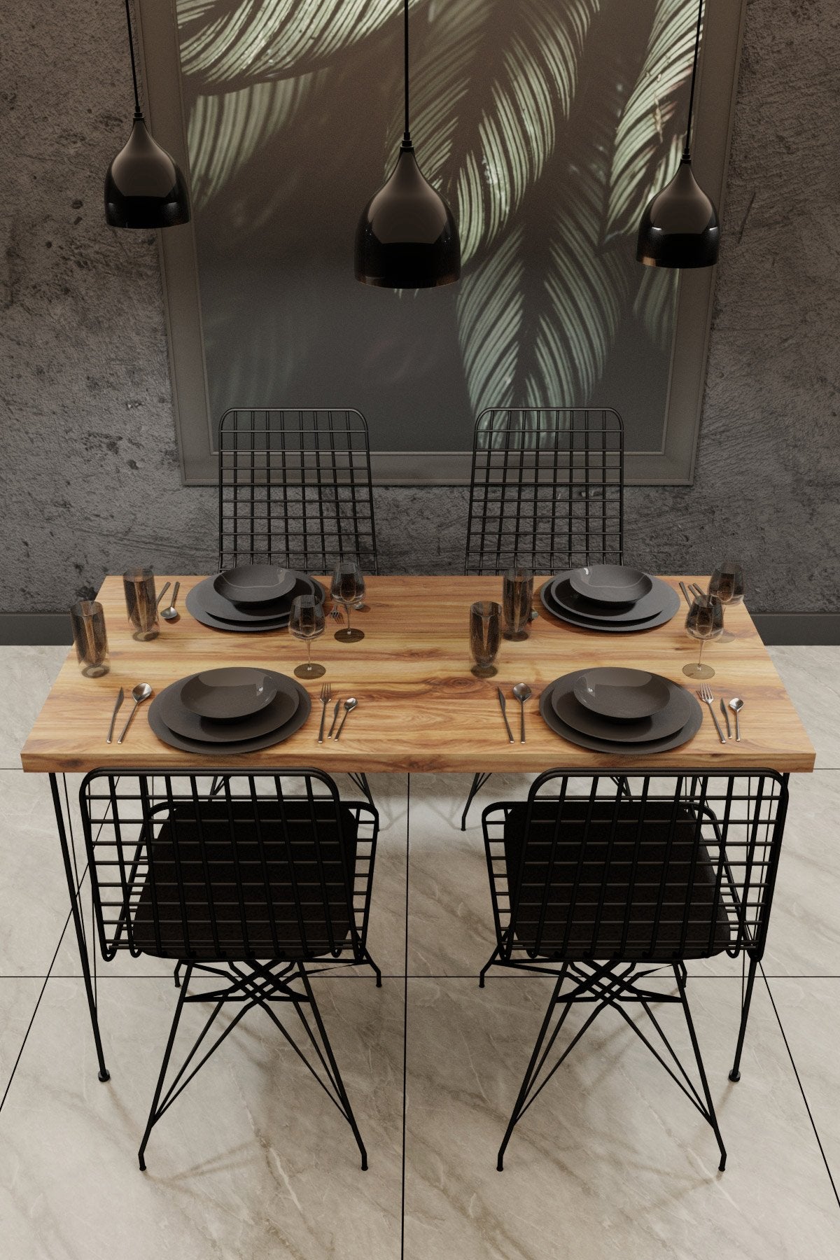 Scaun Ggmbtlsnd001, Negru, 41x41x83 cm