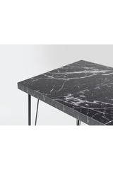 Masă cu scaune 5 bucăți Bndymk001, Negru, 120x60x72 cm