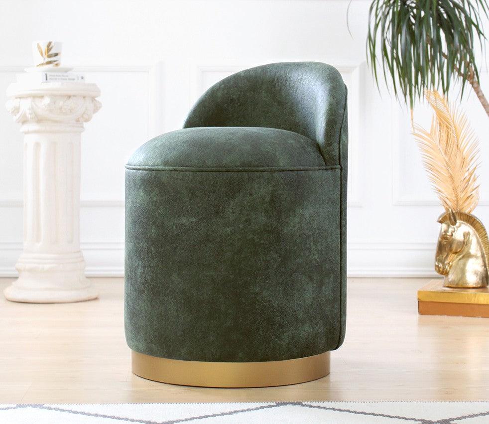 Puf Luton - Green, Verde, 45x50x45 cm