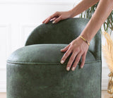 Puf Luton - Green, Verde, 45x50x45 cm