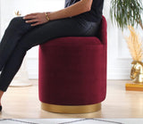 Puf Dover - Claret Red, Rosu bordo, 45x50x45 cm