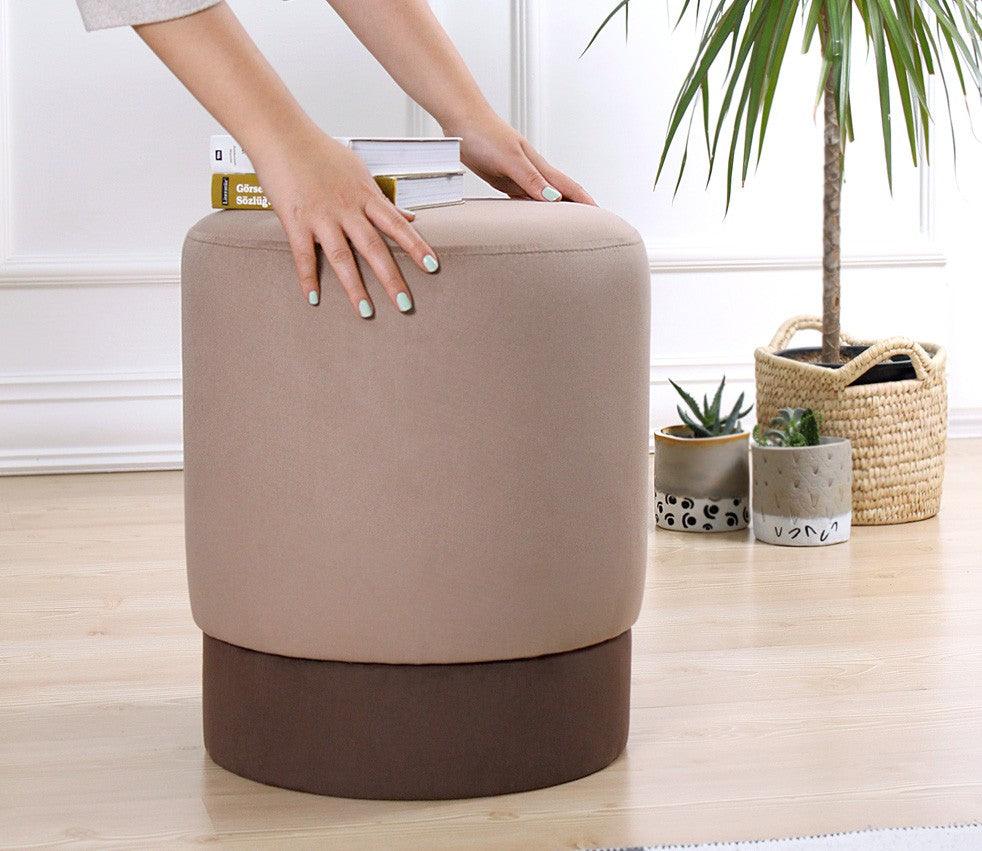 Puf Ropp, Verde, 38x43x38 cm - Cafea, SKU 209FLF1120