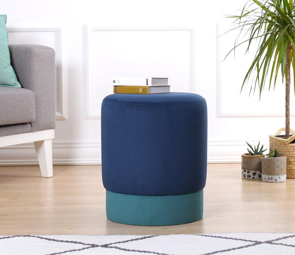 Puf Ropp, Verde, 38x43x38 cm - Albastru, SKU 209FLF1120