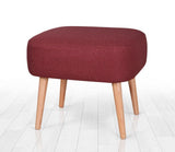 Puf Parrot, Galben, 42x43x50 cm - Rosu bordo, SKU 209FLF1127