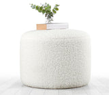 Puf Skylee, Cafea, 54x39x54 cm - Alb, SKU 209FLF1141