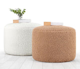 Puf Skylee, Cafea, 54x39x54 cm - Alb, SKU 209FLF1141