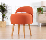 Puf, portocale, 46x46x64 cm - portocale, SKU 209FLF1149