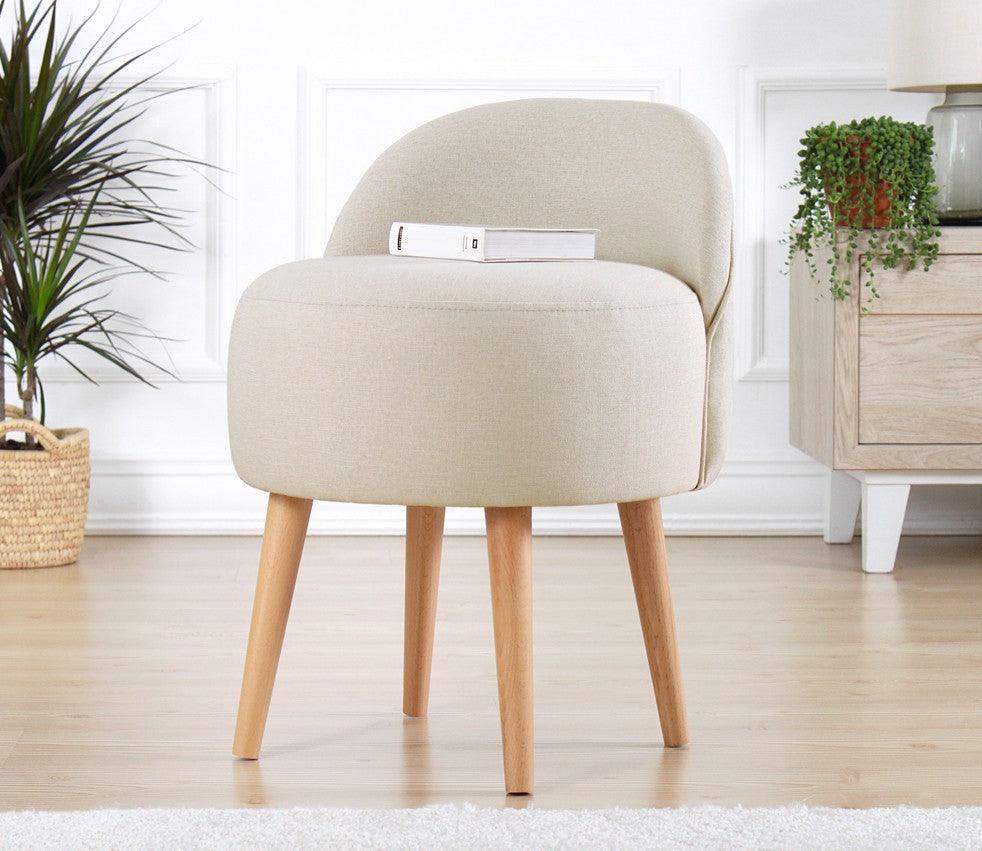 Puf, portocale, 46x46x64 cm - Crem, SKU 209FLF1149